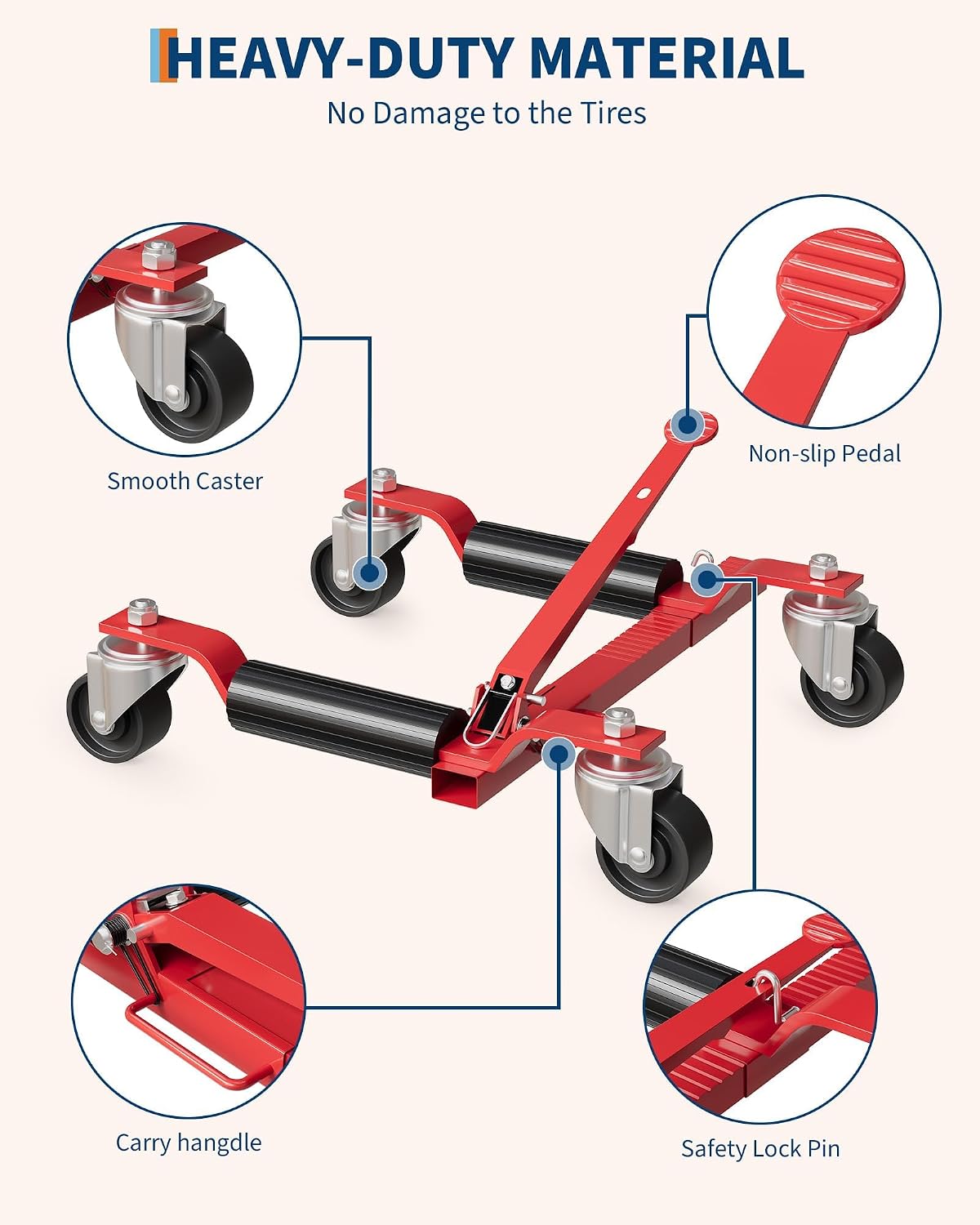 Tacleekii 2 4 Pack Car Wheel D - огляд і ціна Car Jack