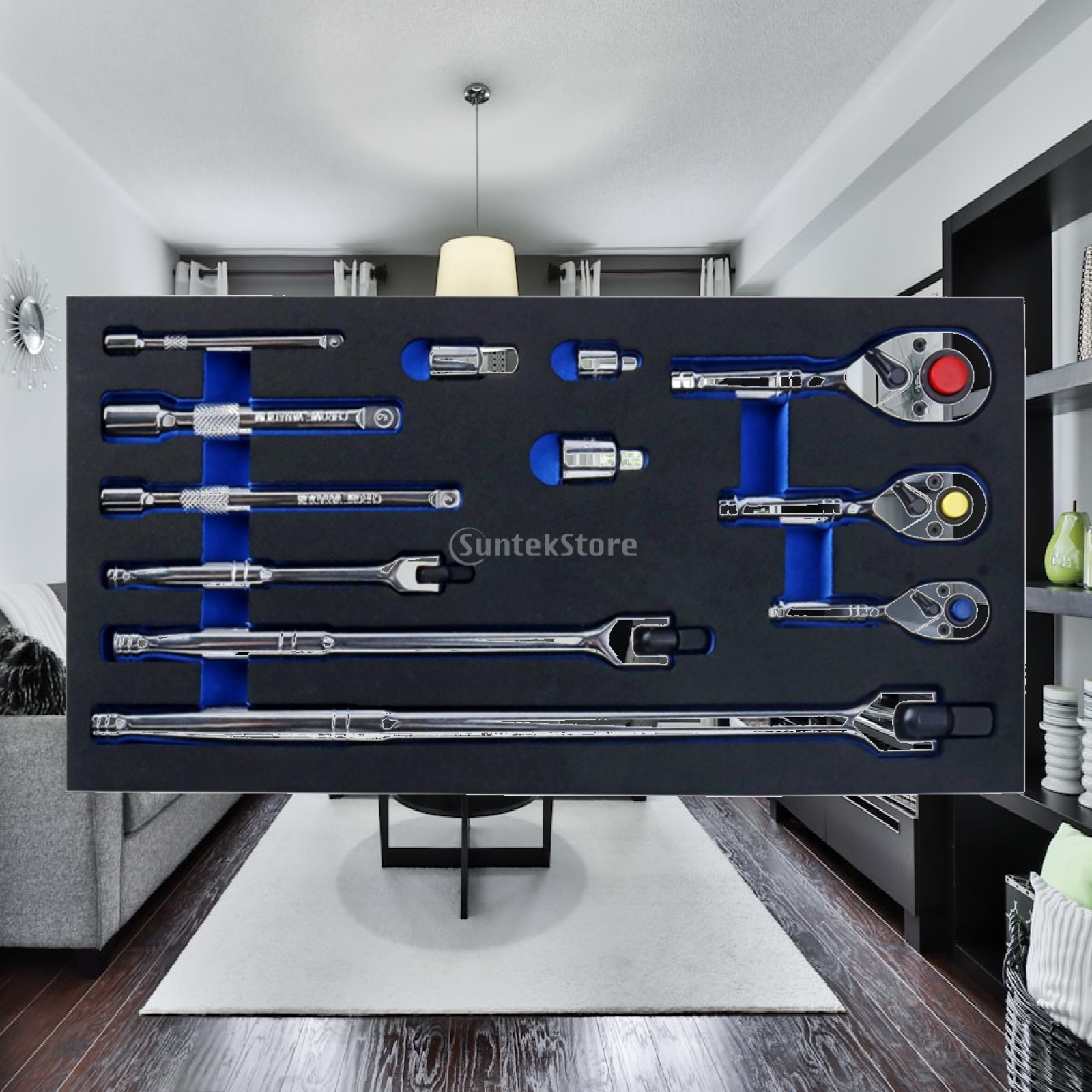 12 Pieces Ratchet Tool Assortm - огляд і ціна Socket Set