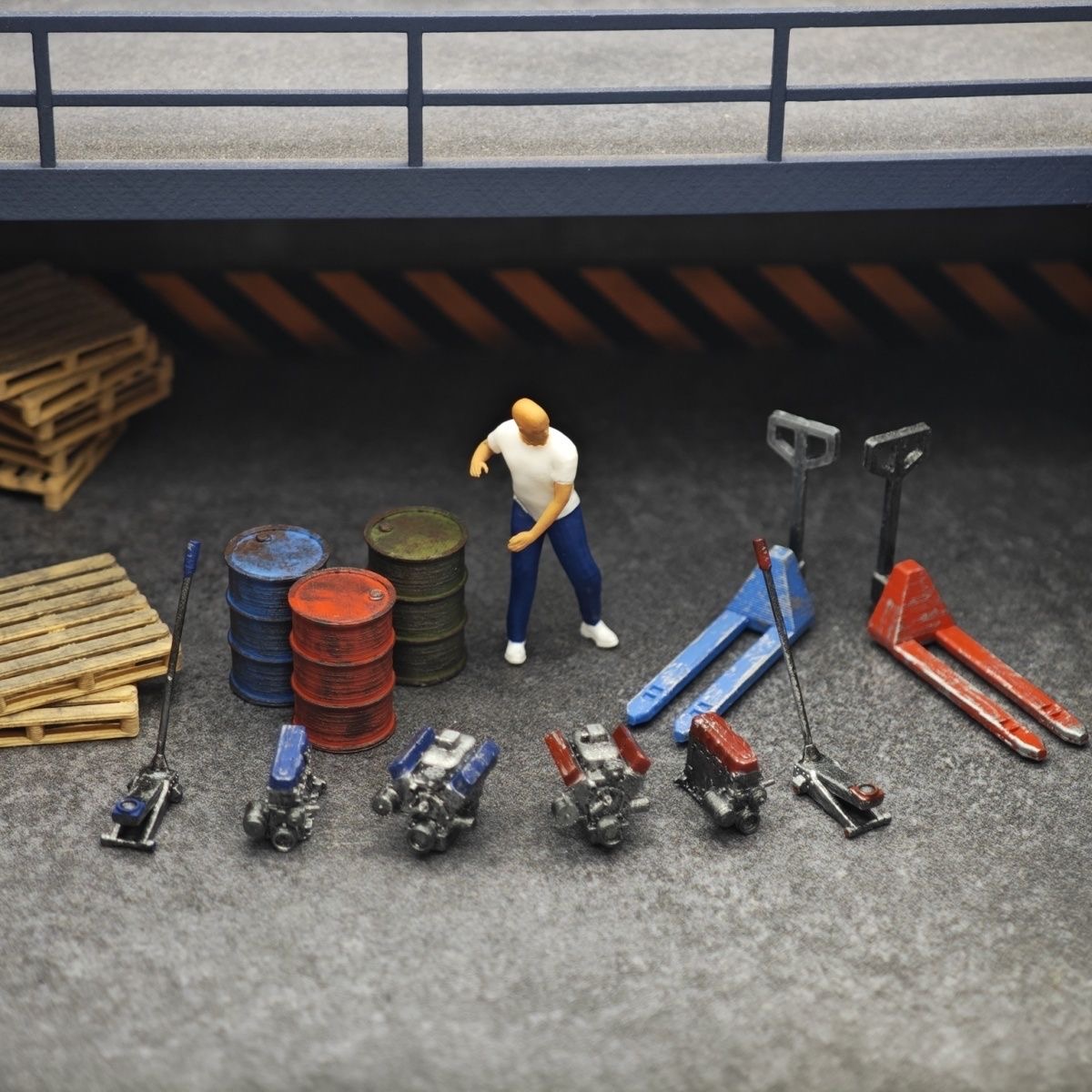 1:64 Car Model Repair Shop Sce - огляд і ціна Car Jack