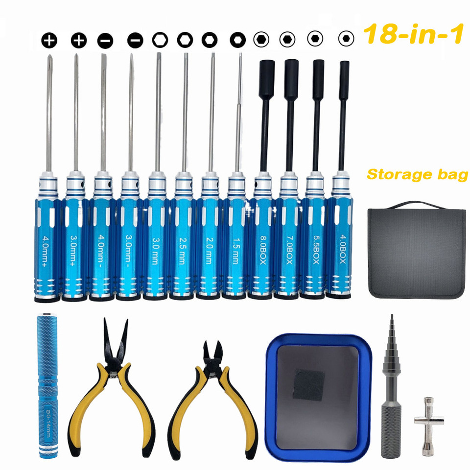 RC Tools Kits 18 in 1 Screwdri - огляд і ціна Socket Set